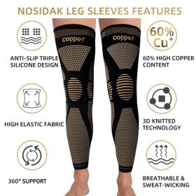 Full Leg Sleeves Long Compression Leg Sleeve Knee Sleeves Protect Leg
