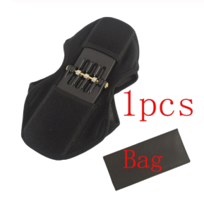 High Quality Knee Brace Patella Booster Spring Knee Brace Support For Mountaineering Squat Sports Knee Booster (Option: Black1 pc)
