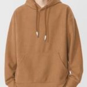Export Quality English European And American Sizes Jacquard Round Neck Hoodie For Men And Women (Option: Khaki-S)
