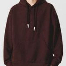 Export Quality English European And American Sizes Jacquard Round Neck Hoodie For Men And Women (Option: Brown-M)
