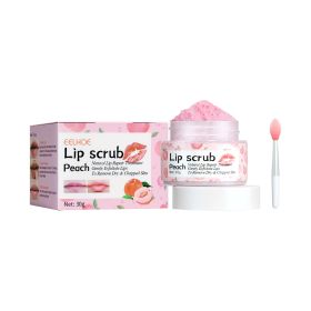 EELHOE Peach Lip Scrub Moisturizing Lip Hydration And Skin Brightening To Improve Dark Corners Of The Mouth (Option: 1PCS)